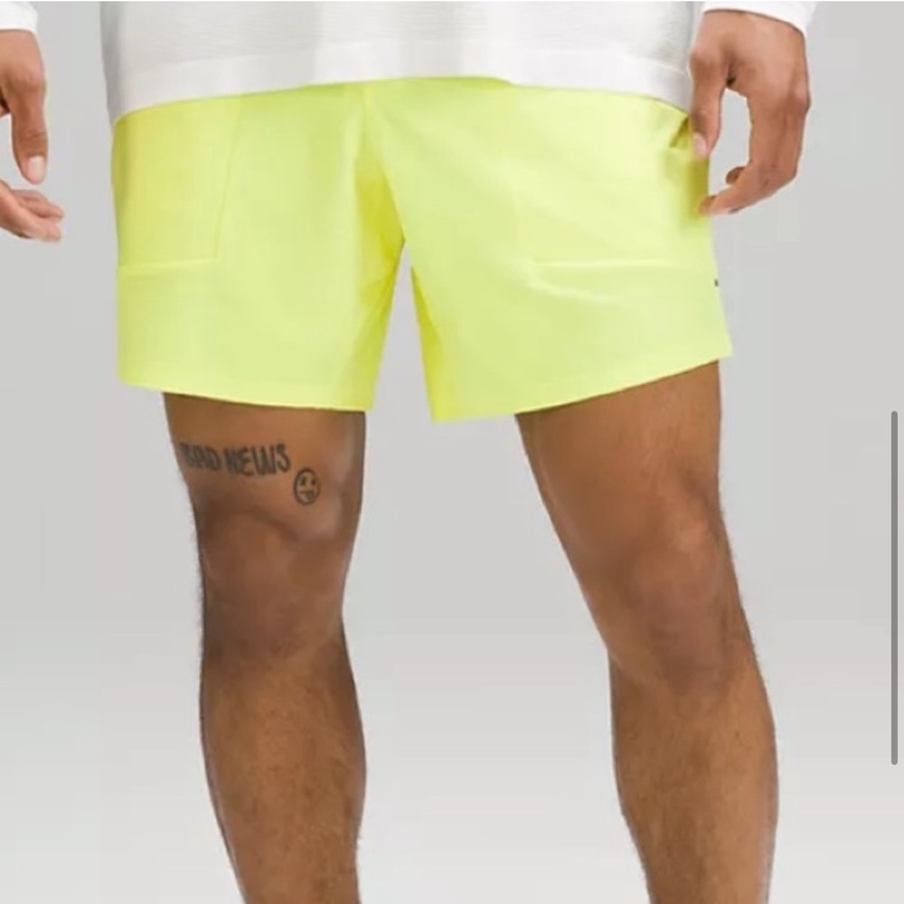 Lululemon Men’s License To Train 7” Shorts FADED ZAP *RARE* Bright Sz Small NWT - Picture 6 of 8